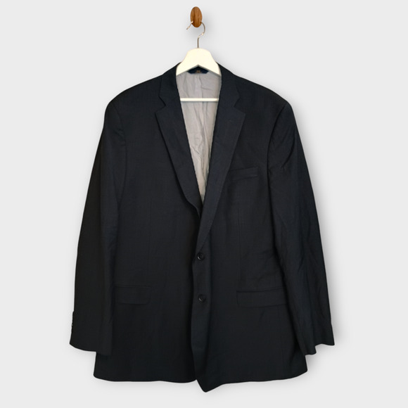 Brooks Brothers Blazer Men 48L Blue Gray Explorer Fitzgerald Career Sport Coat - Picture 1 of 12